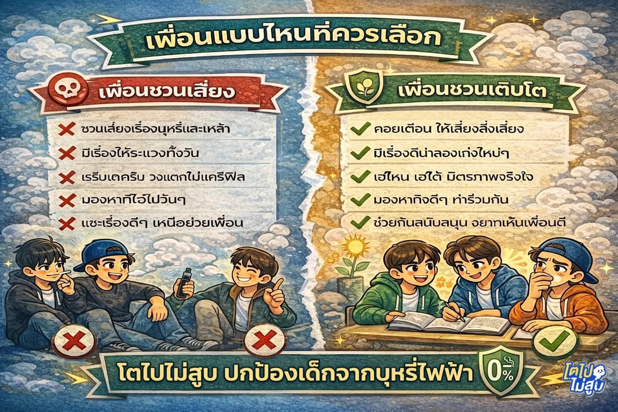 เพื่อนแบบไหนที่ควรเลือก