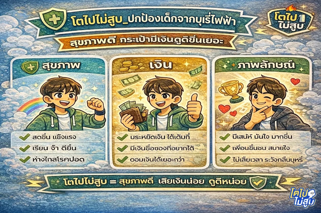 ถ้าเราไม่สูบ เราได้อะไร?