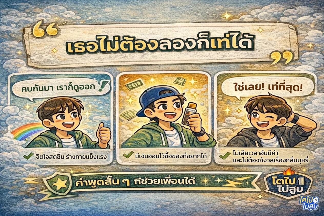 คำพูดสั้น ๆ ที่ช่วยเพื่อนได้